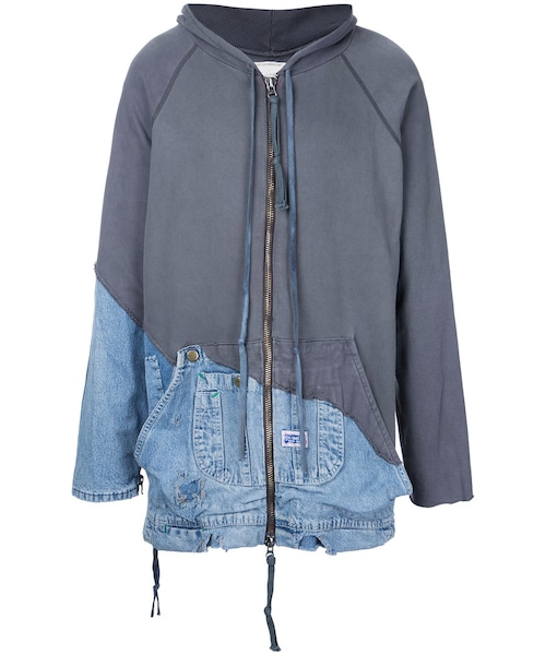 Greg Lauren デニムパッチワーク/パーカー 1サイズ GREG LAUREN（グレッグローレン）の「Greg Lauren - デニム