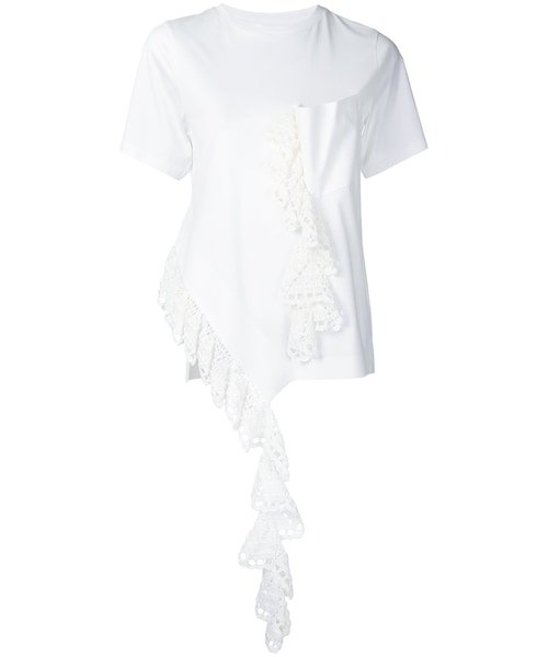 【Anyone more】Irene one-shoulder muffler t-shirt set Anyone more (エニワンモア) - アイリーンワンショルダー