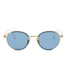 THOM BROWNE | Thom Browne - ラウンドフレーム サングラス - unisex - 18Ｋゴールド/glass - ワンサイズ(サングラス)