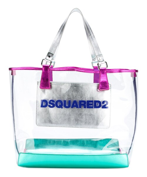 Dsquared2（ディースクエアード）の「Dsquared2 - ロゴ クリアトートバッグ - women - PVC - ワンサイズ