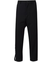 Yohji Yamamoto | Yohji Yamamoto - クロップド ワイドパンツ - men - ウール - 4(その他パンツ)