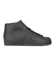 [美品・注目度↑]adidas PRO MODEL ミッドカット エナメル風 adidas アディダス スニーカー メンズ レディース ハイカット 白