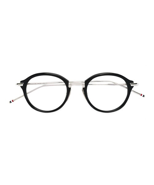 Thom メーカー公式ショップ Browne - ラウンド眼鏡フレーム unisex チタン アセテート 値段が激安 49
