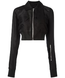 希少！リックオウエンス！ボーダー襟付き クロップドジャケット 希少！リックオウエンス！ボーダー襟付き クロップドジャケット 希少