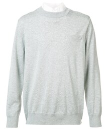 Sacai | Sacai - パネルセーター - men - コットン/ポリエステル/キュプロ - 3(ニット/セーター)