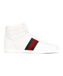 GUCCI | Gucci - Web ハイカットスニーカー - men - レザー/rubber - 7(スニーカー)