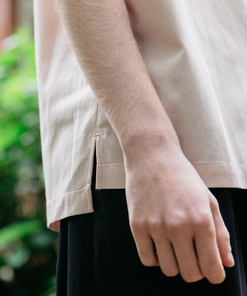 LIDNM（リドム）の「パイピングオープンカラーシャツ（シャツ/ブラウス・メンズ・ピンク・S, M, L）」の5枚目の写真