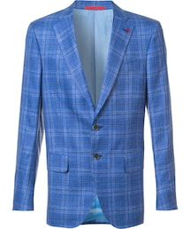 ISAIA（イザイア）の「Isaia - チェック柄 ブレザー - men