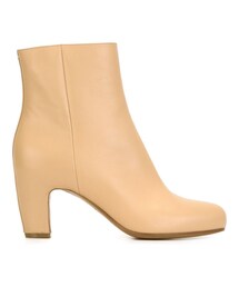 Maison Margiela | Maison Margiela - チャンキーヒール アンクルブーツ - women - レザー - 40(ブーツ)