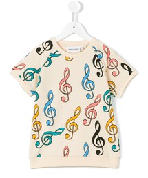 Mini Rodini | Mini Rodini - Clef Tシャツ - kids - オーガニック コットン/スパンデックス - 7歳(Tシャツ/カットソー)