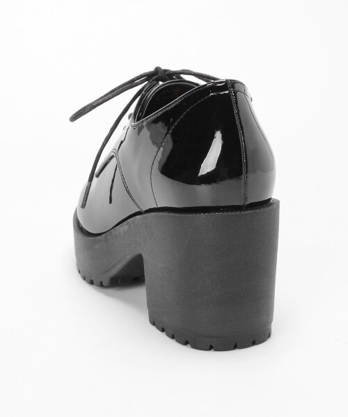 MAJESTIC LEGON（マジェスティックレゴン）の「【予約商品】ボリュームヒールシューズ（シューズ・レディース・ブラック/ブラウン/ブラック柄・M/L）」の7枚目の写真