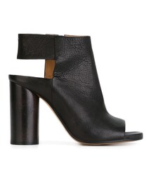 Maison Margiela | Maison Margiela - チャンキーヒール サンダル - women - カーフレザー/レザー - 39(サンダル)