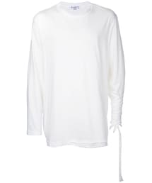 Yohji Yamamoto | Yohji Yamamoto - ラップスリーブ ロングtシャツ - men - コットン - 3(Tシャツ/カットソー)