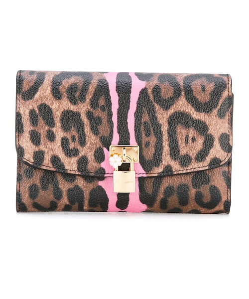 Dolce&gabbana ピンクヒョウ柄 財布 DOLCE GABBANA ドルガバ 長