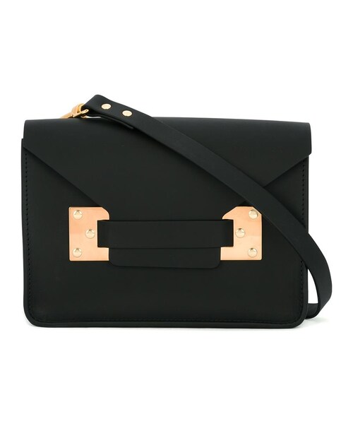Sophie Hulme(ソフィーヒュルム)の「Sophie Hulme - 斜めがけバッグ S - women - レザー - ワンサイズ(ショルダーバッグ・レディース・ブラック・ワンサイズ)」の1枚目の写真