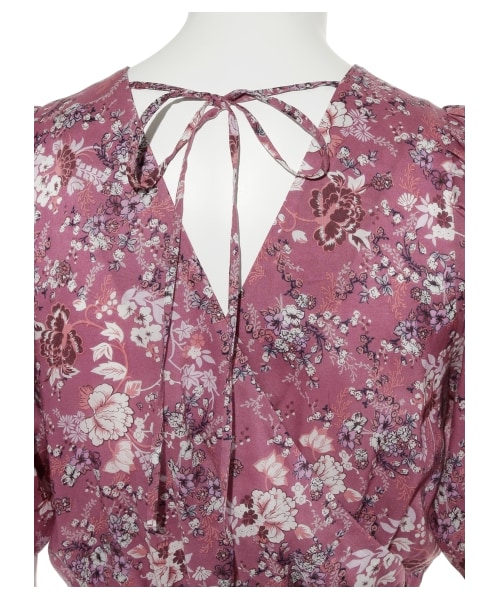 SNIDEL（スナイデル）の「テキスタイルフラワーIラインワンピース  