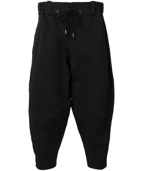 A16236 devoa 和紙パンツ 美品 DEVOA リネン和紙 バルーンパンツ グレー 3