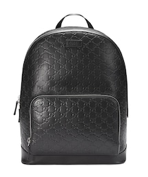 GUCCI | Gucci - Signature バックパック - women - レザー/ナイロン/マイクロファイバー - ワンサイズ(バックパック/リュック)