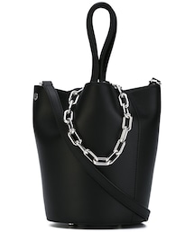 完売商品　ALEXANDER WANG バッグ　チェーン Punch Tote Bag in Crackle Patent Leather in BLACK | alexanderwang®