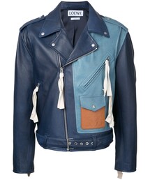 LOEWE（ロエベ）の「Loewe - カラーブロック ライダースジャケット