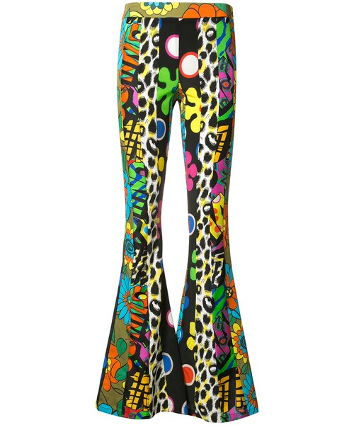 MOSCHINO ジッパー柄 スリムフィットパンツ ブラック MOSCHINO