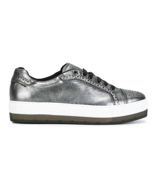 ★DIESEL★レディース レザー スニーカー ロゴ メタリック メタリックレザースニーカー（スニーカー）｜H.A.K（ハク