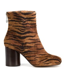 Maison Margiela | Maison Margiela - Tabi トラ柄 ブーツ - women - コットン/レザー - 36(ブーツ)
