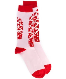 Henrik Vibskov | Henrik Vibskov - ジオメトリック柄 靴下 - unisex - コットン/ナイロン/スパンデックス - ワンサイズ(ソックス/靴下)