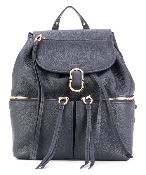 美品✨Salvatore Ferragamoリュック Salvatore Ferragamo☆ロゴ レザー バックパック リュック