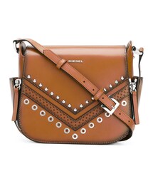 DIESEL | Diesel - スタッズ装飾 斜めがけバッグ - women - カーフレザー/metal - ワンサイズ(ショルダーバッグ)