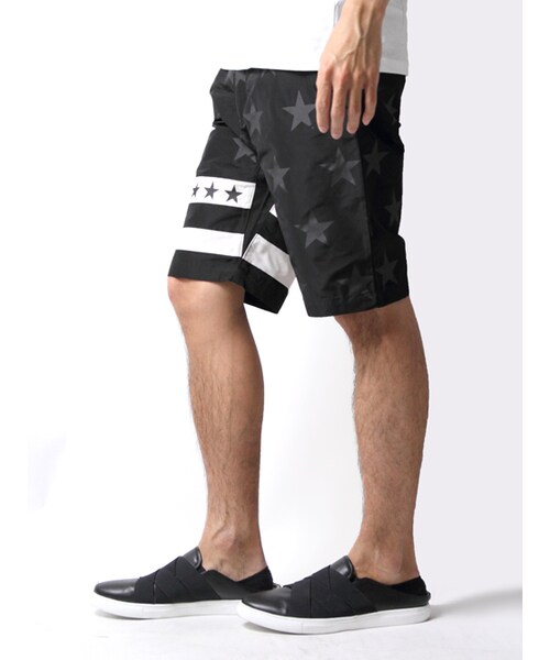 JACKROSE（ジャックローズ）の「スターライン・水陸ショーツ（パンツ・メンズ・ブラック/ネイビー・M/L）」の2枚目の写真