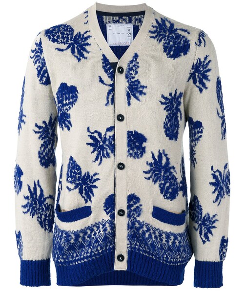 サカイ sacai ボレロ Sacai（サカイ）の「Sacai - パイナップル柄 カーディガン - men