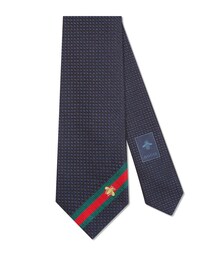 GUCCI | Gucci - ビー（ハチ） ウェブ付き シルク タイ - men - シルク - ワンサイズ(ネクタイ)