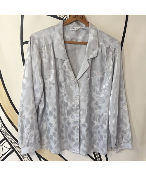 キュウリガン（キュウリガン）の「【個性的】ヴィンテージ 開襟柄シャツ＆袴パンツ キュロット セットアップ（セットアップ・メンズ・その他）」の2枚目の写真