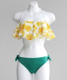 DHOLIC（ディーホリック）の「フローラルパンチングレースフレアビキニ