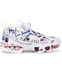 VETEMENTS | Vetements + Reebok Instapump Fury Printed Neoprene and Canvas Sneakers(スニーカー)