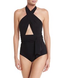 Karla Colletto | Karla Colletto Prima Cross-Halter One-Piece Swimsuit(水着)