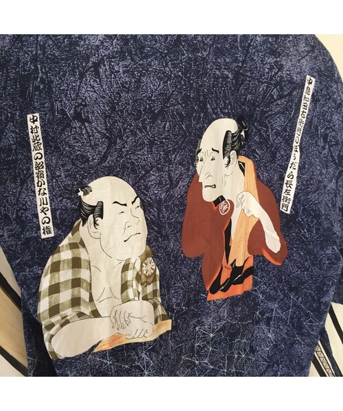 キュウリガン(キュウリガン)の「【個性的】浮世絵 デザイン 日本製 甚平 セットアップ(シャツ/ブラウス・メンズ・その他)」の4枚目の写真