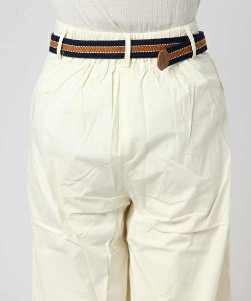 archives（アルシーヴ）の「【ラインベルト付】センタープレスワイドパンツ（その他パンツ・レディース・オフホワイト/ベージュ/ネイビー・MEDIUM）」の8枚目の写真