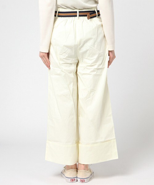 archives（アルシーヴ）の「【ラインベルト付】センタープレスワイドパンツ（その他パンツ・レディース・オフホワイト/ベージュ/ネイビー・MEDIUM）」の6枚目の写真
