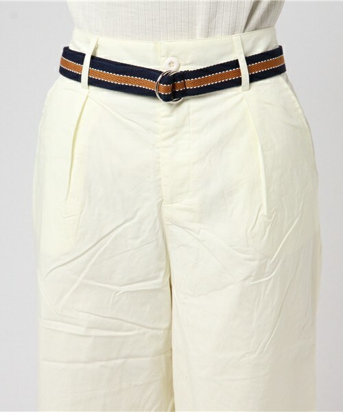 archives（アルシーヴ）の「【ラインベルト付】センタープレスワイドパンツ（その他パンツ・レディース・オフホワイト/ベージュ/ネイビー・MEDIUM）」の7枚目の写真