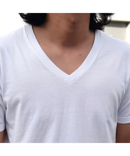 HANES(ヘインズ)の「【Heans / 赤パック / Vネック】ジャパンフィット Japan Fit(白/2枚組)(Tシャツ/カットソー・メンズ・その他)」の8枚目の写真