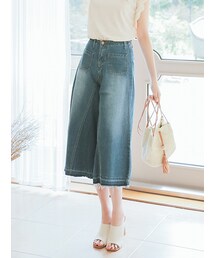 KORMARCH | トレンドデニムワイドパンツ(デニムパンツ)