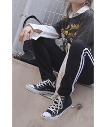 A.D.G | SIDE-LINE EASY PANTS (BLK)(その他パンツ)