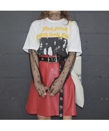 A.D.G | (全2色) "Black Sabbath" YELLOW LOGO BIG-TEE(Tシャツ/カットソー)