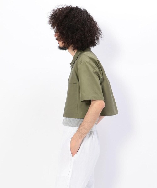 CLASS（クラス）の「CLASS/クラス/別注Venice/ショートシャツ（トップス・メンズ・WHITE/BLACK/GREY/KHAKI・2）」の2枚目の写真