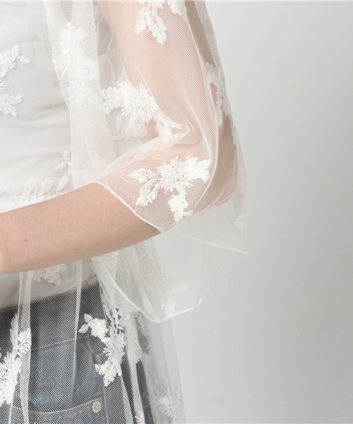 archives（アルシーヴ）の「レースガウン（ワンピース・レディース・オフホワイト/ブラック/シルバーグレー・MEDIUM）」の8枚目の写真