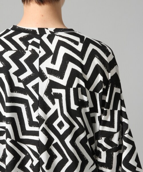 HARE(ハレ)の「キカガクガラカットソー(トップス・オフホワイト/ベージュ/ブルー)」の16枚目の写真