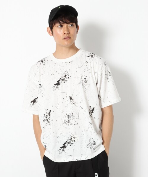 RAGEBLUE（レイジブルー）の「スプラッシュプリントTシャツ（トップス・ホワイト/ブラック）」の3枚目の写真