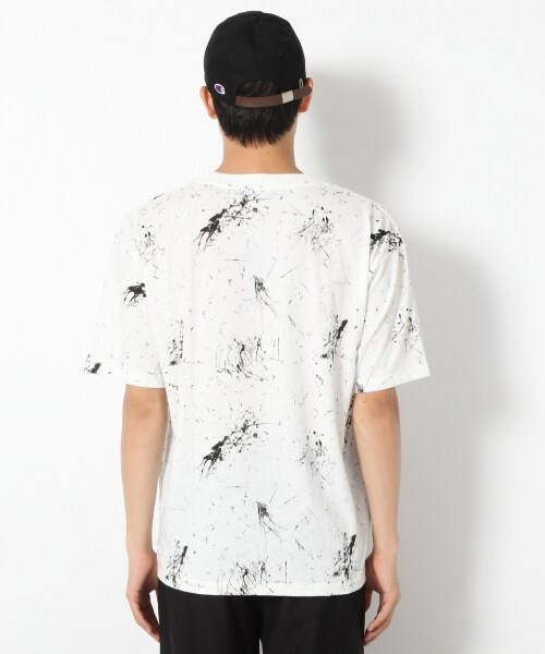 RAGEBLUE（レイジブルー）の「スプラッシュプリントTシャツ（トップス・ホワイト/ブラック）」の5枚目の写真